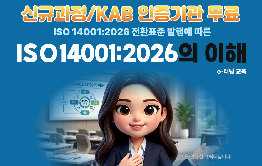 [KAB E-learning] ISO14001:2026 전환 표준 교육 오픈